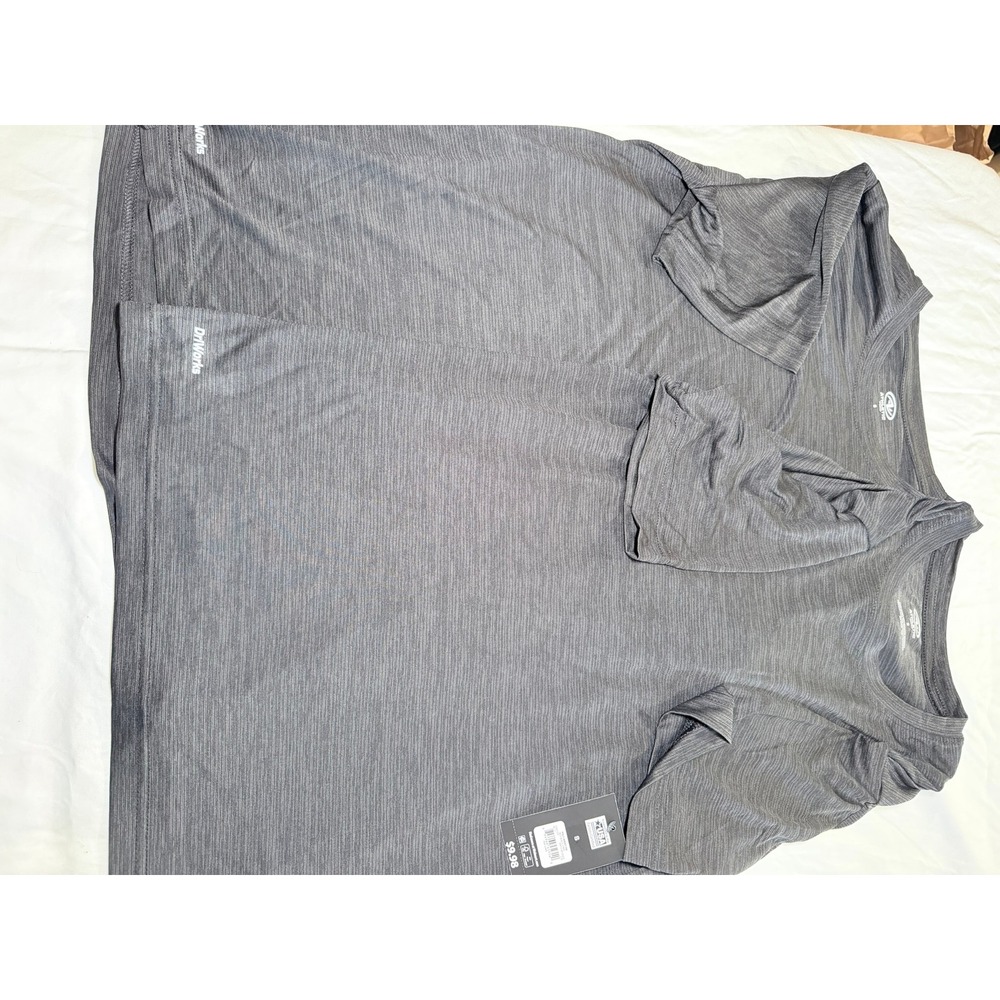 Athletic Works Mens DriWorks Active T-Shirt 2-Pack Charcoal Gray Space Dye Small